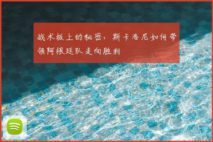 战术板上的秘密,斯卡洛尼如何带领阿根廷队走向胜利