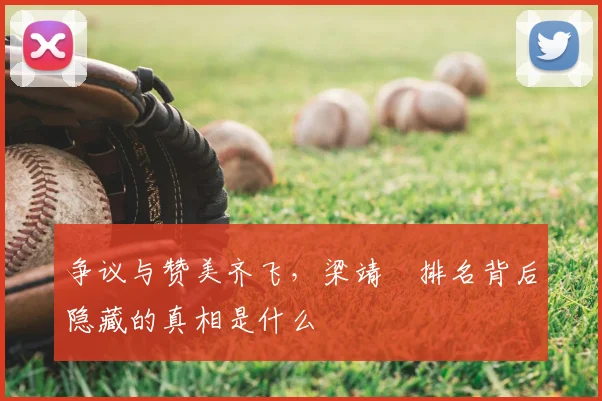 争议与赞美齐飞，梁靖崑排名背后隐藏的真相是什么